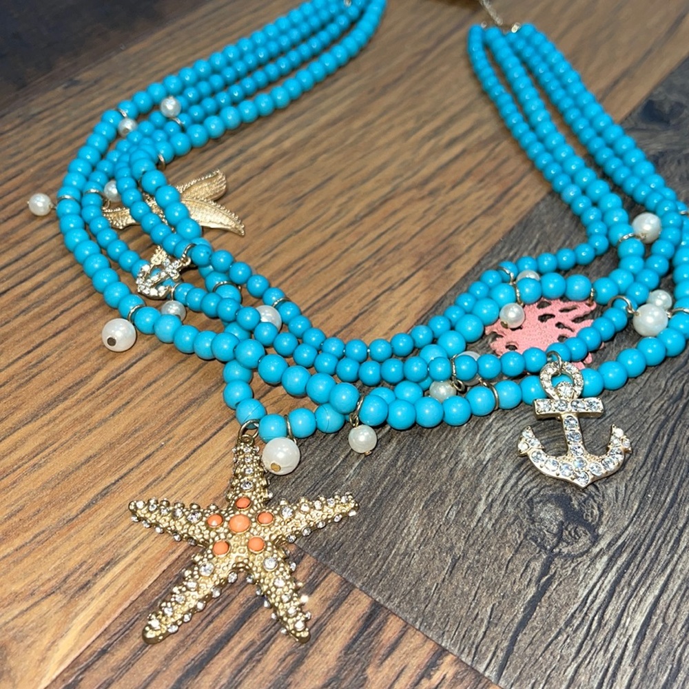 NEW shore to please beachy necklace and bracelet